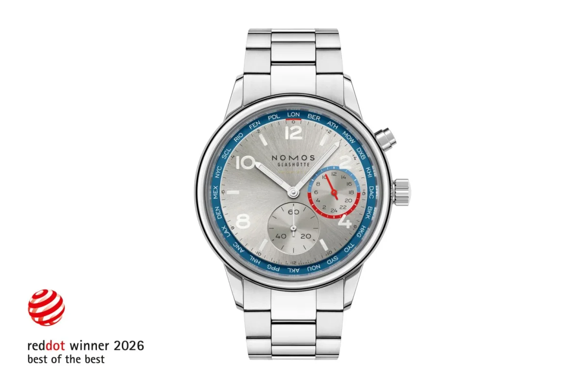 NOMOS Club Sport Weltzeit: Лауреат Red Dot Best of the Best 2026