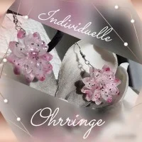 Уникальные самодельные висячие серьги за 10€