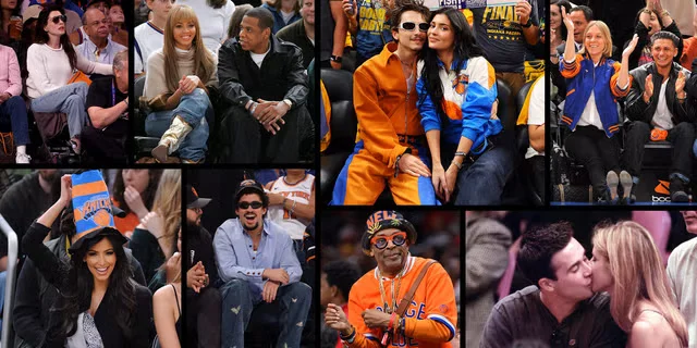 Все лучшие фотографии знаменитостей на играх Knicks за годы