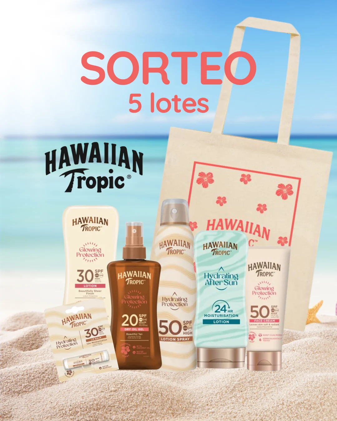 Правила проведения розыгрыша 5 наборов Hawaiian Tropic